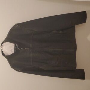 Marc New York Andrew Marc Black Genuine Leather Jacket (Medium)